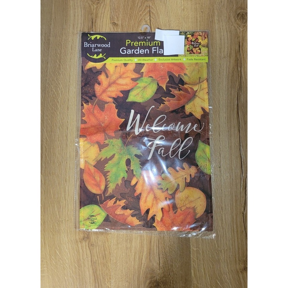 Briarwood Lane Premium Outdoor Garden Flag 12.5 X 18 Welcome Fall Autumn Leaves